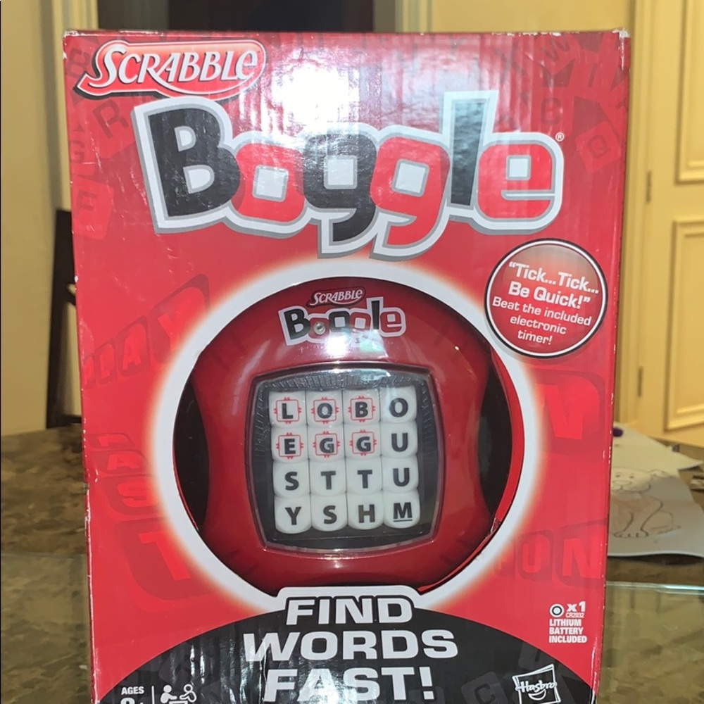 SCRABBLE’s BOGGLE HIT GAME